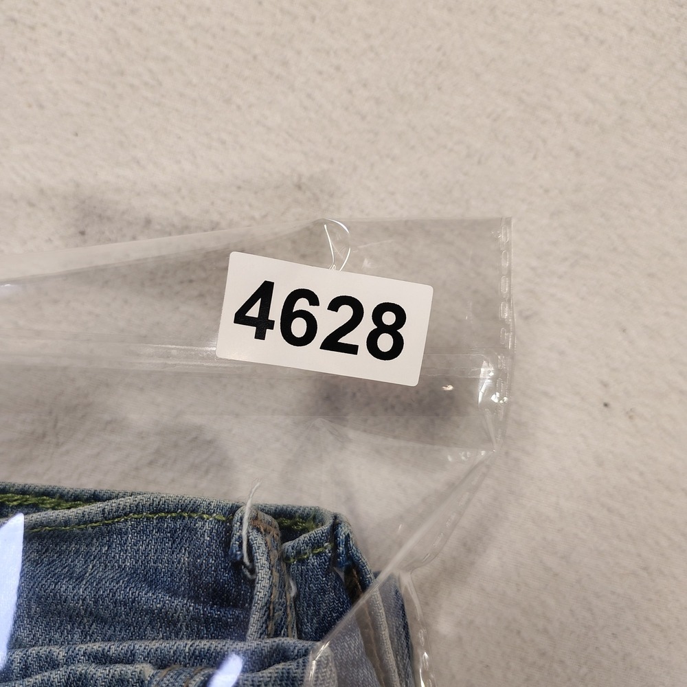 Wrangler Retro Jeans Mens 34x35 Medium Wash Slim Straight Faded 1088MWZJK - Picture 13 of 13